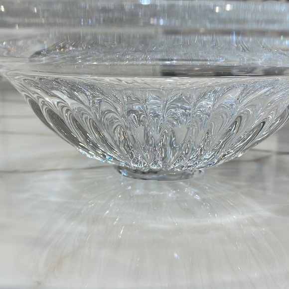 Kostaboda Warff Round Shallow Clear Glass Bowl—Numbered-77710–GORGEOUS!! - Picture 4 of 12